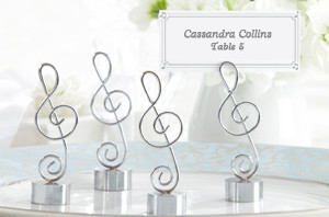 musical note place card holder