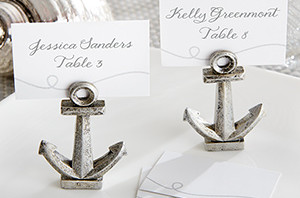 nautical wedding anchor place card holders