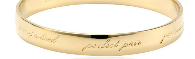 kate spade New York “Best Friend Ever” Bridesmaid Idiom Bangle Bracelet