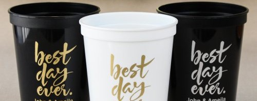 wedding stadium cups