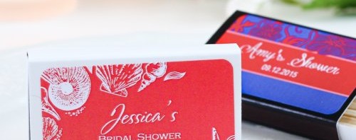 themed personalized wedding matchboxes favors