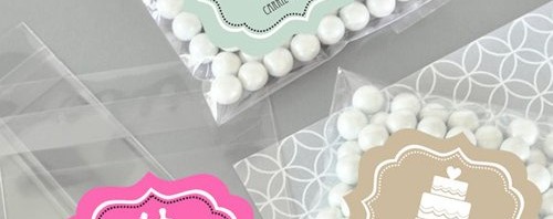 Personalized Bridal Candy Bags – Clear (Set of 24)