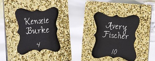 Glitter Frame Favors Wedding Decoration – Silver or Gold