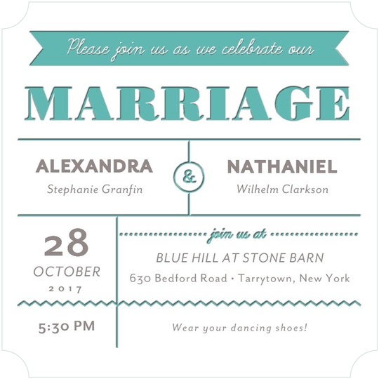 Modern and fun – Whimsical Wedding Invites