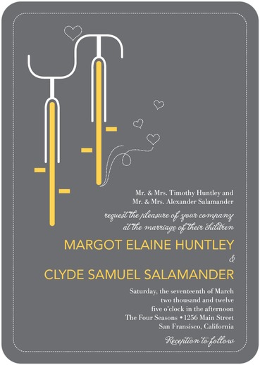 Built For Two – Whimsical Wedding Invites