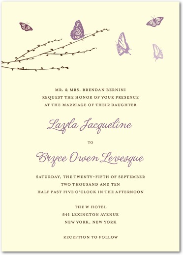 Lovely Butterflies – Whimsical Wedding Invites