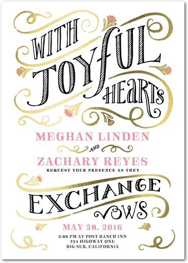 Joyful Hearts – Whimsical Wedding Invites