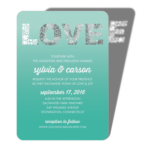 Laser Cut Budding Love – Whimsical Wedding Invites