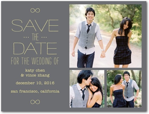 Inscribed Infinity Save the Dates