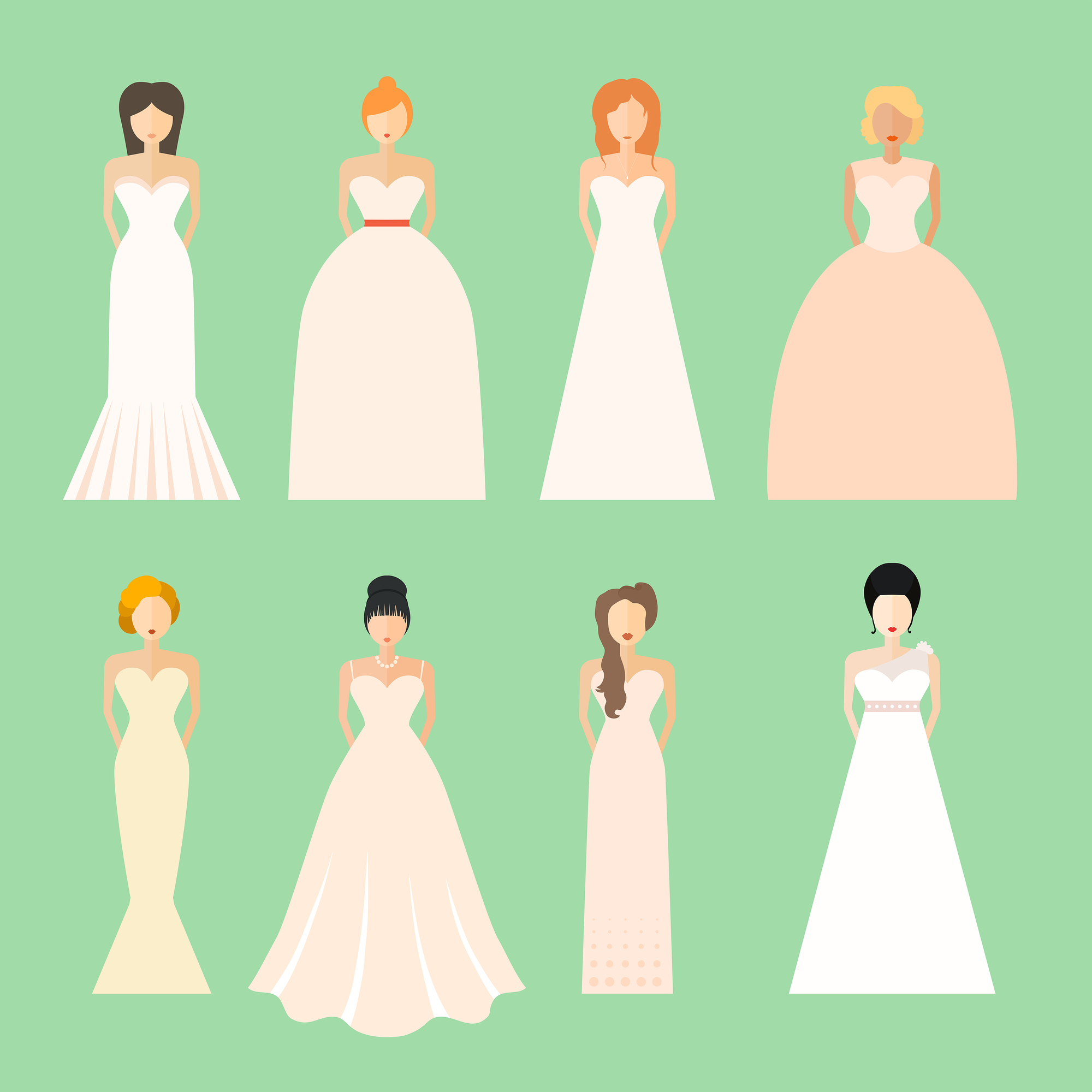 how to choose the best wedding dress by body type